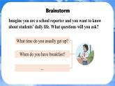Unit 6  A Day in the Life Section A (2a-2e) 课件- 2024-2025学年人教版七年级英语上册