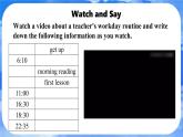 Unit 6  A Day in the Life Section B Project 课件- 2024-2025学年人教版七年级英语上册