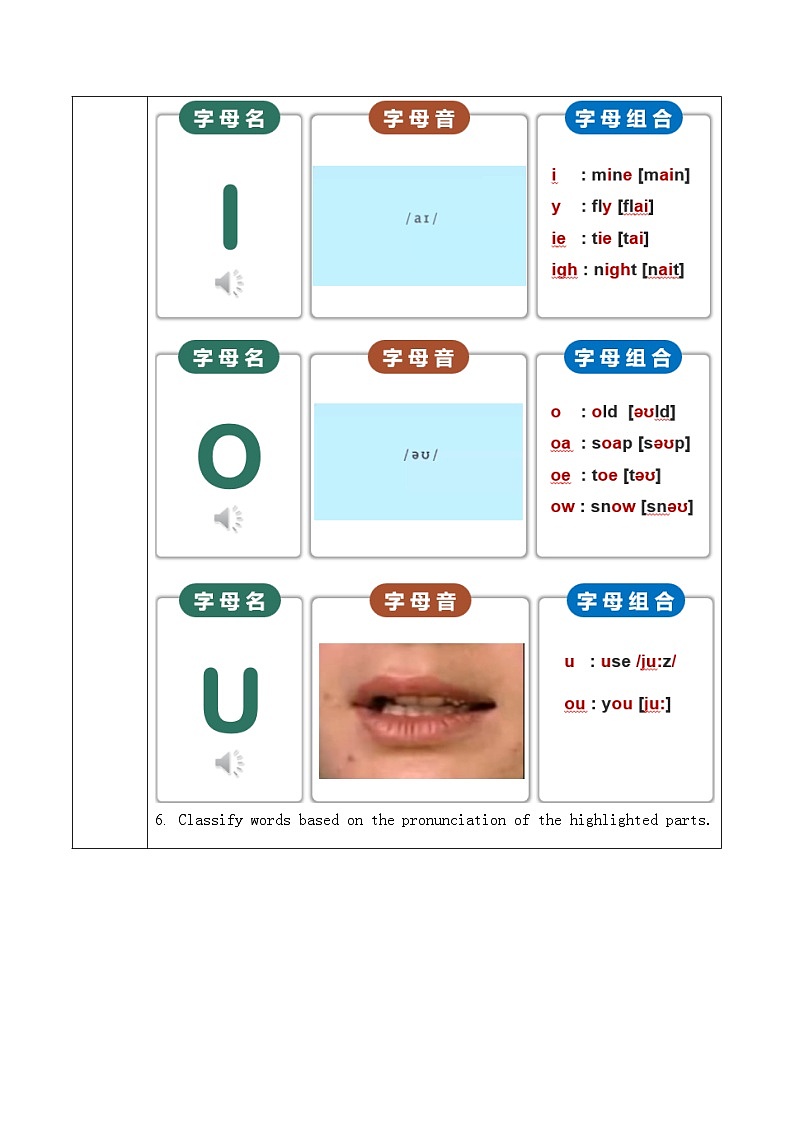 Starter Unit 2 第3课时 Pronunciation Project 导学案-七年级英语上册第3页