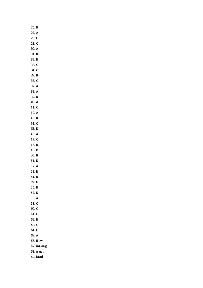 广东省惠州市惠阳区2023-2024学年七年级上学期期末考试英语试题答案第1页