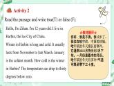 冀教版2024七年级上册英语Unit 7 Days and months Lesson 2 Winter in Harbin 课件