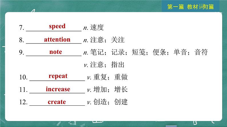 中考英语 教材词句篇 九年级全册 第16 讲 Units 1~2 习题课件04