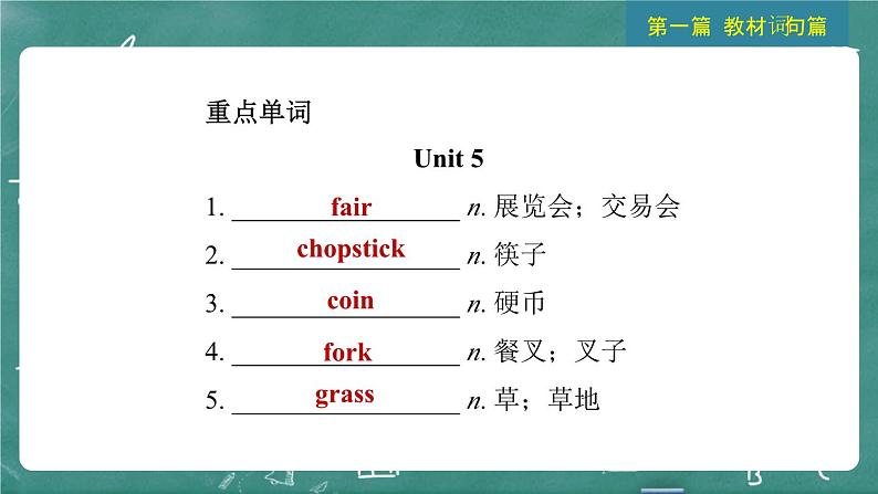 中考英语 教材词句篇 九年级全册 第18 讲 Units 5~6 习题课件03