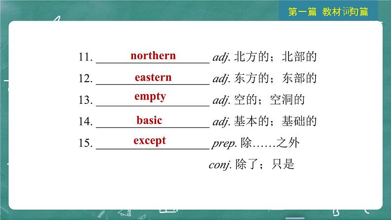 中考英语 教材词句篇 九年级全册 第20 讲 Units 9~10 习题课件第7页