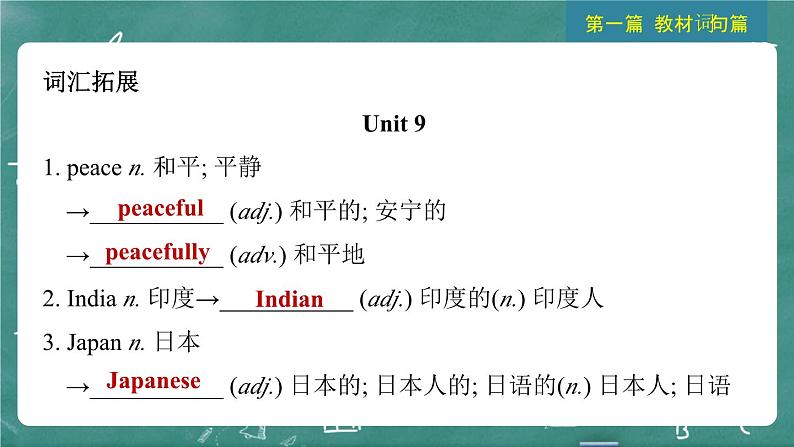 中考英语 教材词句篇 八年级下册 第15 讲 Units 9 ~ 10 习题课件08