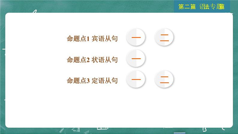 中考英语 语法专题篇 专题一0六 主从复合句 习题课件03