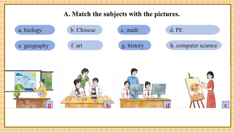 Unit 3 Our Colorful School Life P1 Listening & Speaking课件第7页