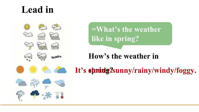 冀教版初中英语八下Unit 1 Lesson 1 How's the weather_课件+教案+素材02