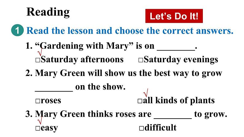 冀教版初中英语八下Unit 2 Lesson 9  Gardening with Mary课件+教案+素材07