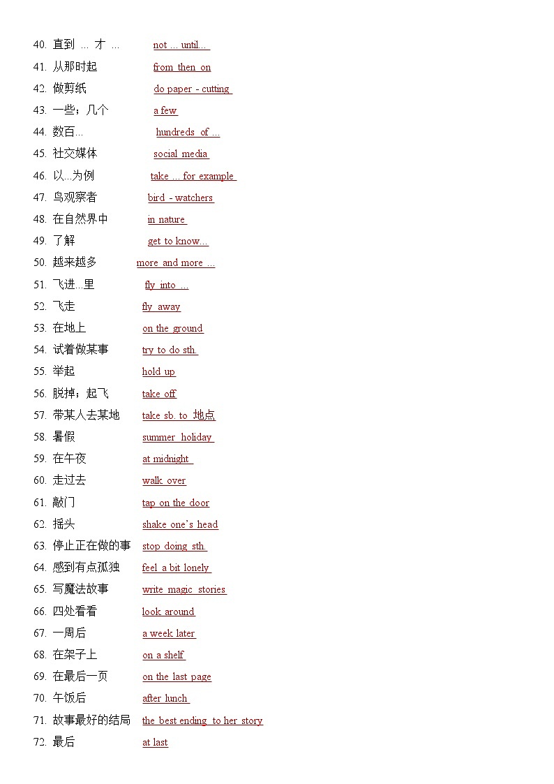 新外研版初中英语七上第二单元 - 复习知识点题纲第3页
