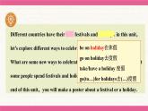 Unit 4 Time to celebrate Understanding ideas 课件 2024-2025学年外研版（2024）七年级英语上册