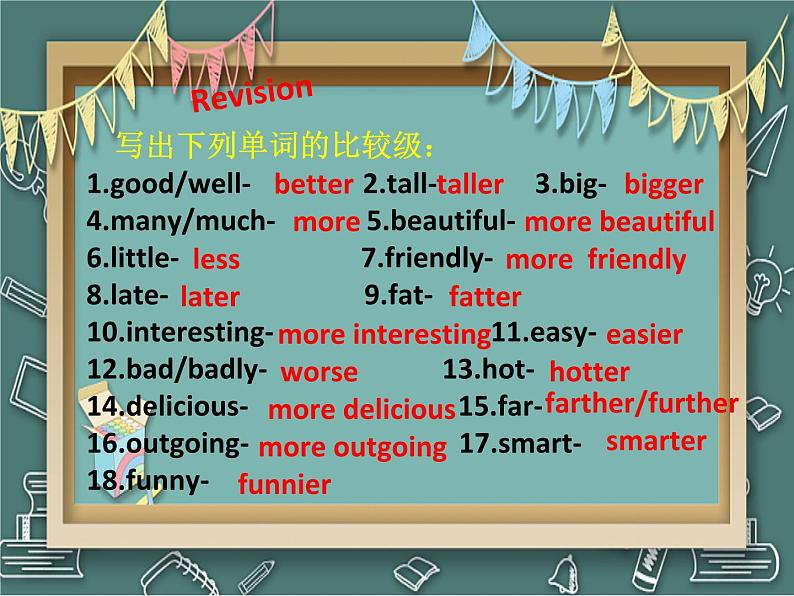 Unit 3 I am more outgoing than my sister.( Revision )课件PPT第3页