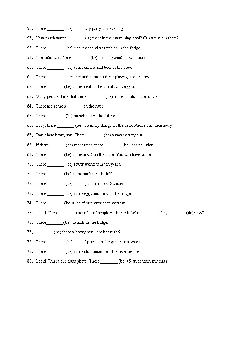 Unit7《Be wise with money》语法专练：根据句意、汉意填写单词-2024-2025学年七年级英语上册单元语法（译林版2024）03