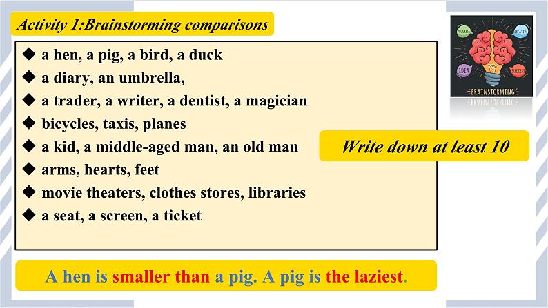 人教版英语八年级上册Unit4 SectionA 2d grammar focus课件第3页