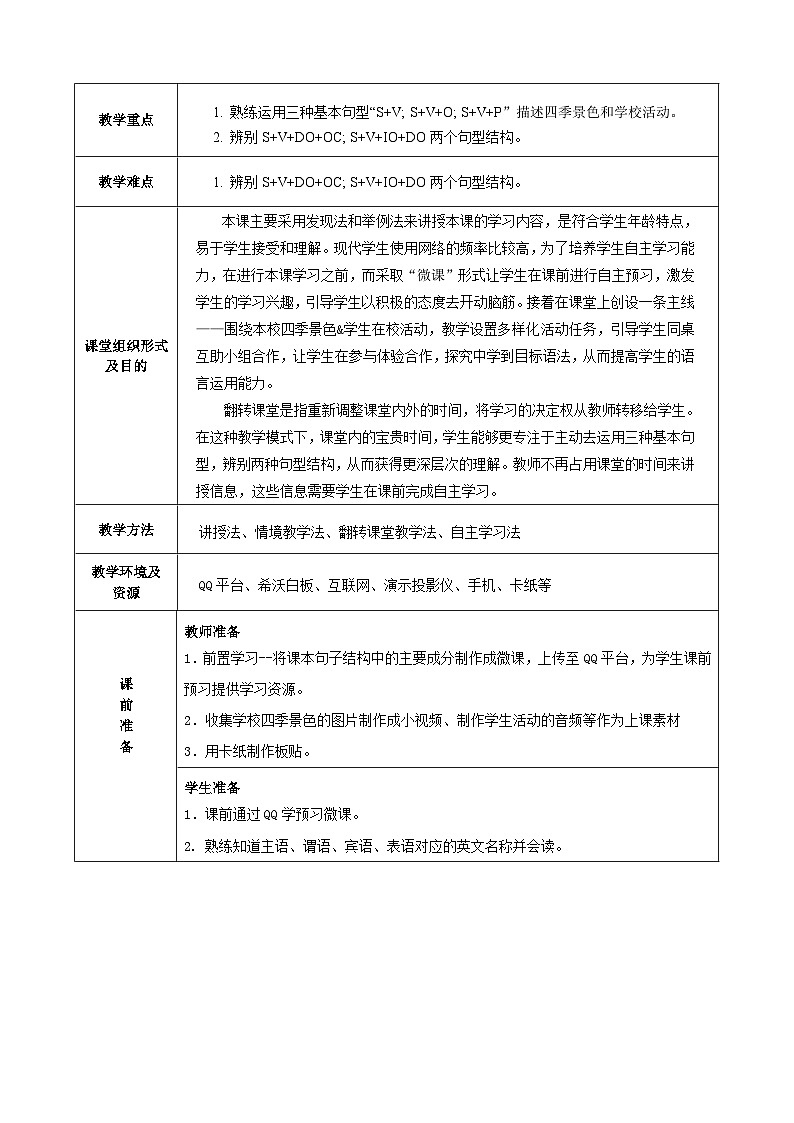 译林版英语八年级上册Unit 7 SeasonsGrammar教案第3页