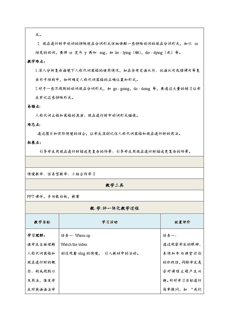 【新教材新课标】仁爱科普版英语七年级上册Unit4 Fun in the sun!第5课时Grammar in use-The present continuous tense课件+单元整体教学设计02