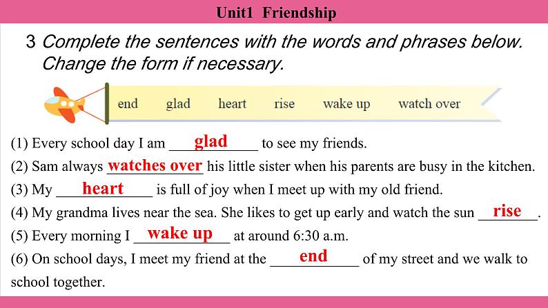 Unit1  Friendship Section4、Checking your progress 课件-2024-2025学年沪教版（2024）七年级英语上册07