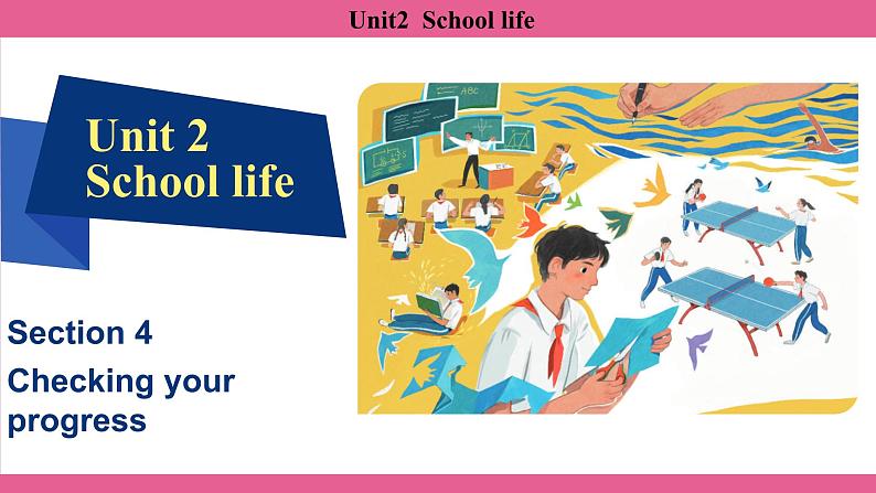 Unit2  School life Section4、Checking your progress 课件-2024-2025学年沪教版（2024）七年级英语上册第1页