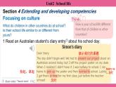 Unit2  School life Section4、Checking your progress 课件-2024-2025学年沪教版（2024）七年级英语上册