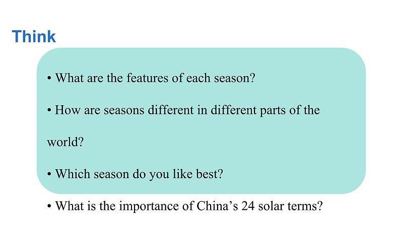 Unit3  The seasons Section1  课件-2024-2025学年沪教版（2024）七年级英语上册第4页