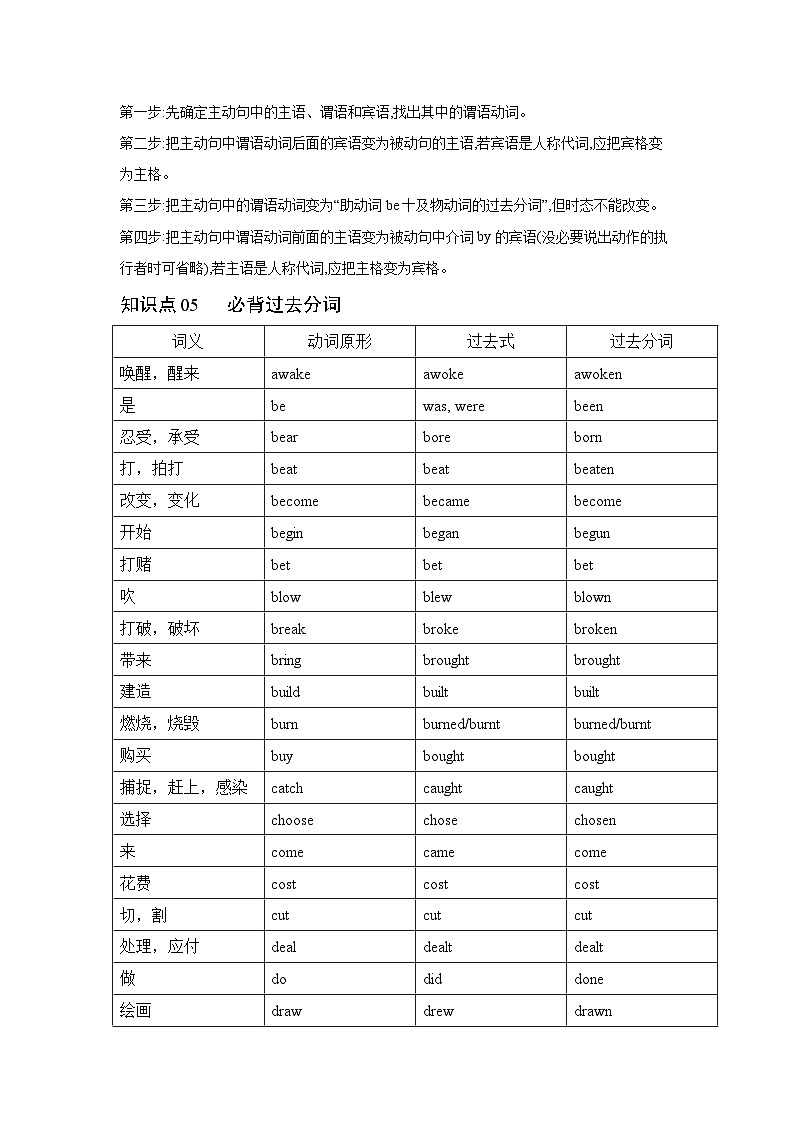 人教版九年级全一册英语Unit5语法精讲练习-一般现在时的被动语态第2页
