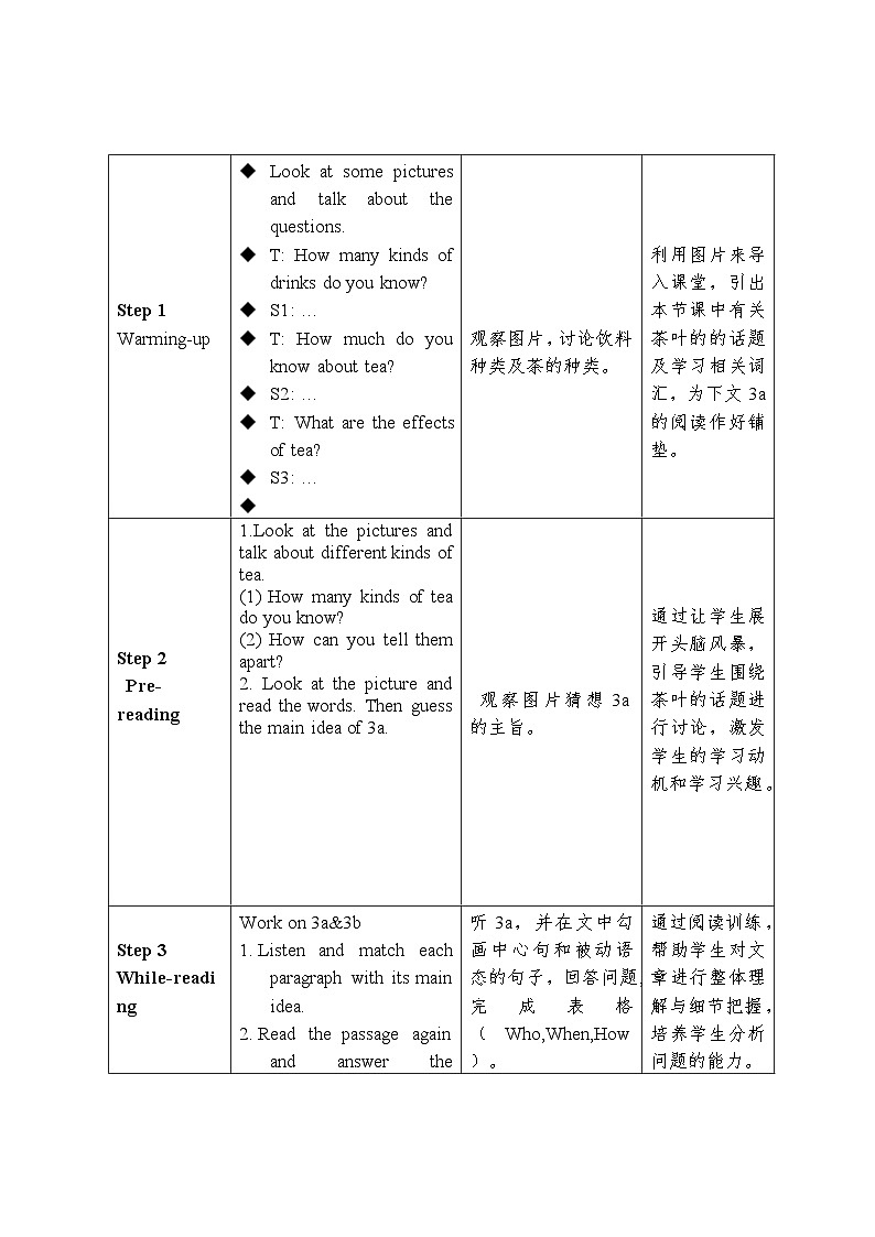 人教版初中英语九年级英语（上）Unit6  SectionA（3a-3c)教案02