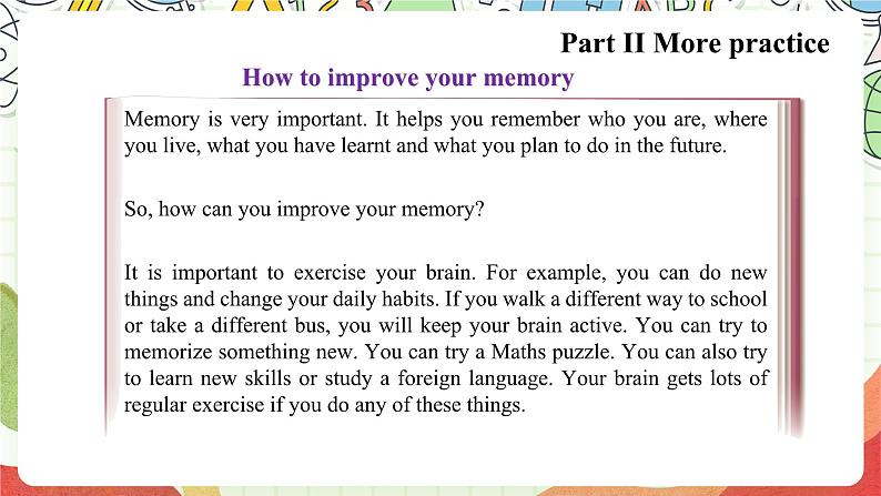 沪教牛津版（六三制三起）英语八上Unit  7  Memory More practice课件04