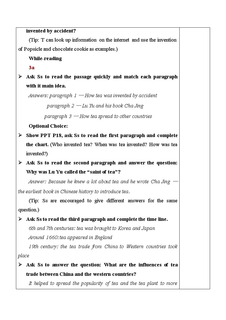 最新人教新目标版九上英语Unit6SectionA（3a-3c）【教案】第2页