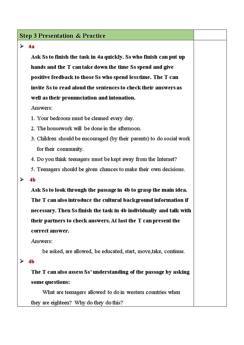 最新人教新目标版九上英语Unit7SectionA（GF-4c）【教案】第3页