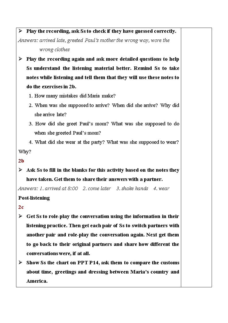 最新人教新目标版九上英语Unit10SectionA（2a-2d）【教案】02