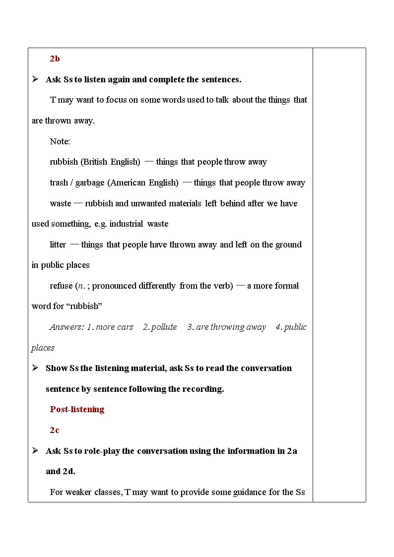 最新人教新目标版九下英语Unit13SectionA(2a-2d)【教案】02