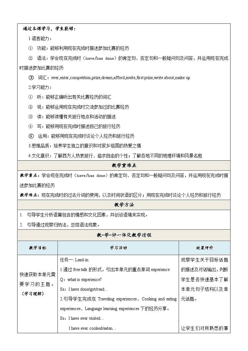 外研版英语八年级下册 Module 2 Unit 1《I`ve also entered lots of speaking competitions》课件+教案+素材02