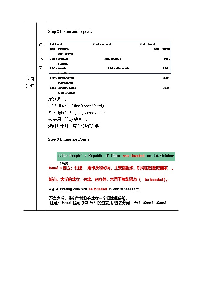 外研版九年级英语上册 Module2 Unit1  听说课第二课时 学历案同步练习第3页