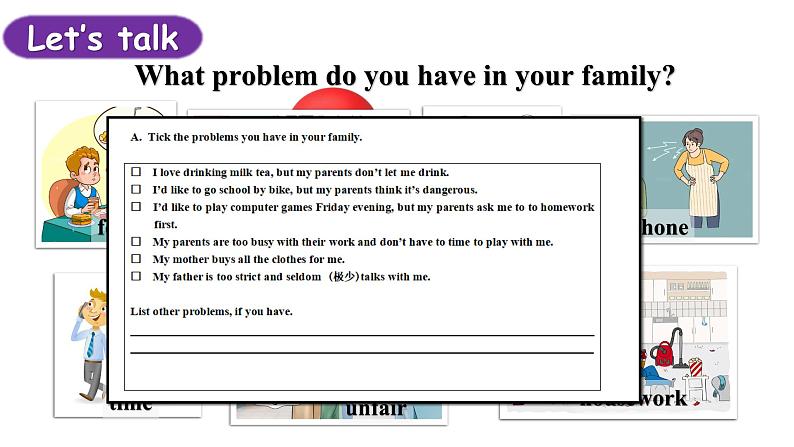 【赛课优质公开课英语课件新教材外研版七上】Unit 3 Family ties Developing ideas（含音视频）第4页