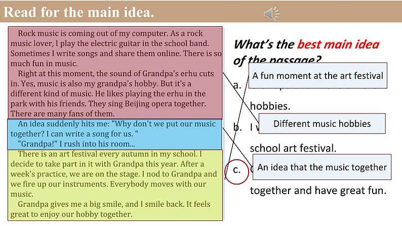 【赛课优质公开课英语课件新教材外研版七上】Module2 More than fun Understaning Ideas period 1 （含音视频）05