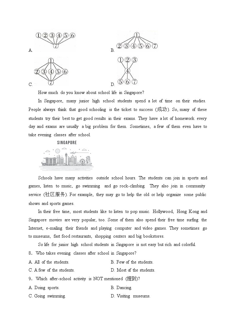山东省潍坊市高密市2024-2025学年七年级上学期10月月考英语试卷(含答案)第3页