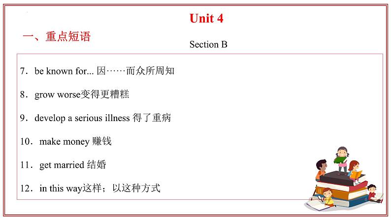 专题02 九年级Units 4~5 复习课件【考点串讲】（鲁教版五四制）-2024-2025学年九年级英语上学期期中考点大串讲（鲁教版五四制）第6页