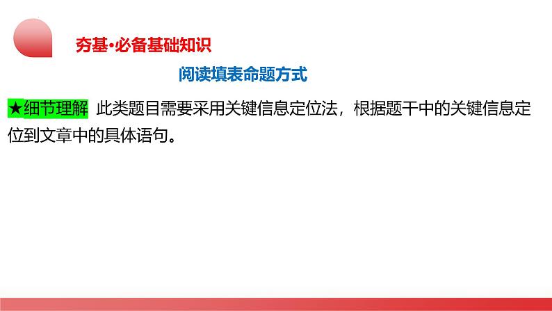 2025年中考英语一轮复习讲练测课件第05讲 任务型阅读之阅读填表第8页