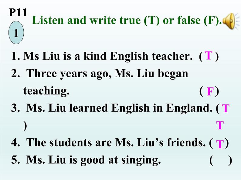 2024冀教版八上英语Unit 1 Me and My Class Lesson 5 Meet Ms Liu课件第7页