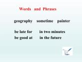 2024冀教版八上英语Unit 2 My Favourite School Subject Lesson 7 Don't Be Late for Class课件