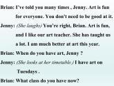 2024冀教版八上英语Unit 2 My Favourite School Subject Lesson 7 Don't Be Late for Class课件