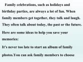 2024冀教版八上英语Unit 3 Families Celebrate Together Lesson 14 Happy Memories课件