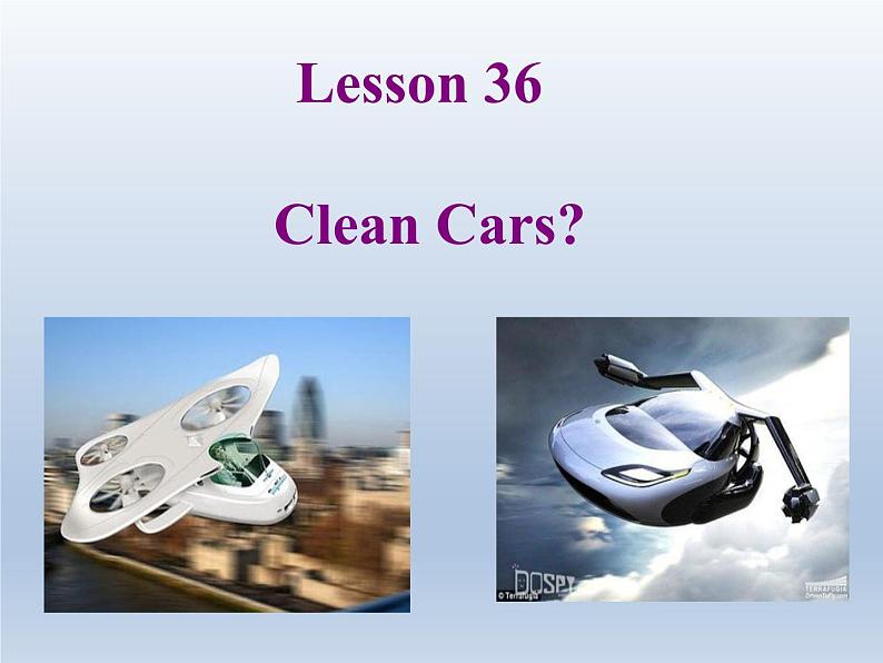 2024冀教版八上英语Unit 6 Go With Transportation Lesson 36 Clean Cars课件第1页