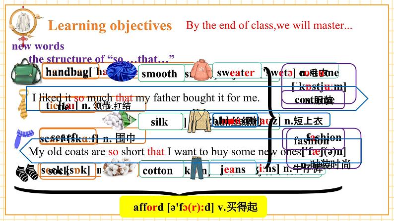 仁爱科普版英语八年级下册Unit8 Our Clothes Topic 1 We will have a class fashion show Section A课件+单元整体教学分析+教学设计+素材03