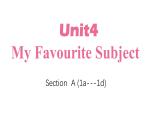 Unit4 My Favourite Subject SectionA (1a-1d)课件2024-2025学年人教版英语七年级上册