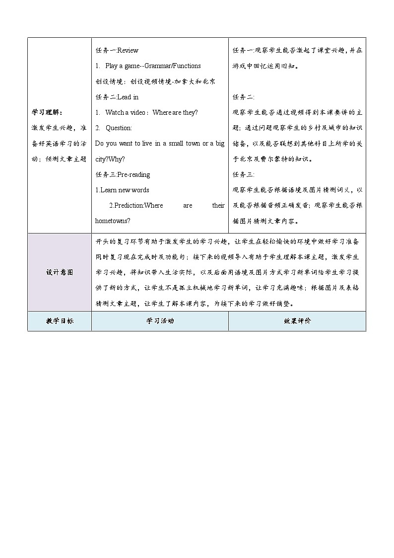 Unit 1 Topic 2 第4课时 教学设计 第3页
