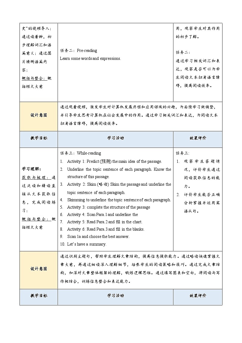 Unit 4 Amazing Science Topic 3 Section C 教学设计第3页