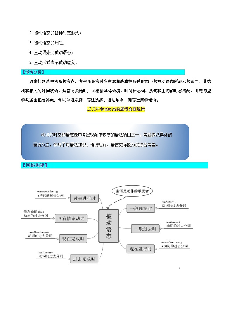 第05讲 被动语态（讲义）-2024年中考英语一轮复习讲练测（全国通用）（原卷版）第2页