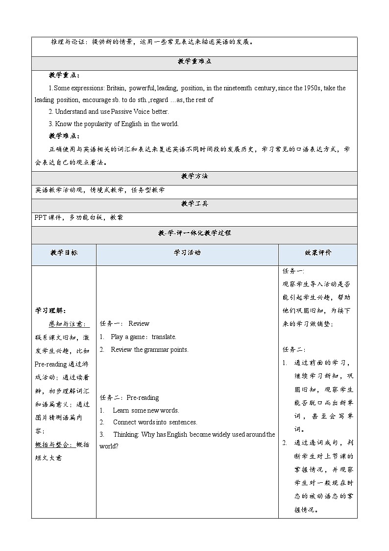 【核心素养】仁爱科普版英语九年级上册Unit3 English Around the World Topic1 Section D 课件+单元整体教学设计02