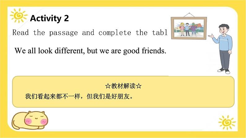 冀教版7上英语Unit 3 Lesson 3 We all look different!课件07